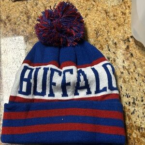 Buffalo David Bitton Beanie - Blue and Red Stripes